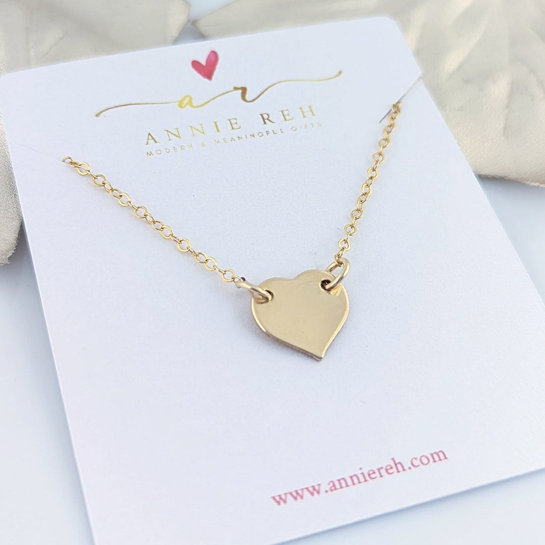 Dainty Heart Necklace - Love Necklace
