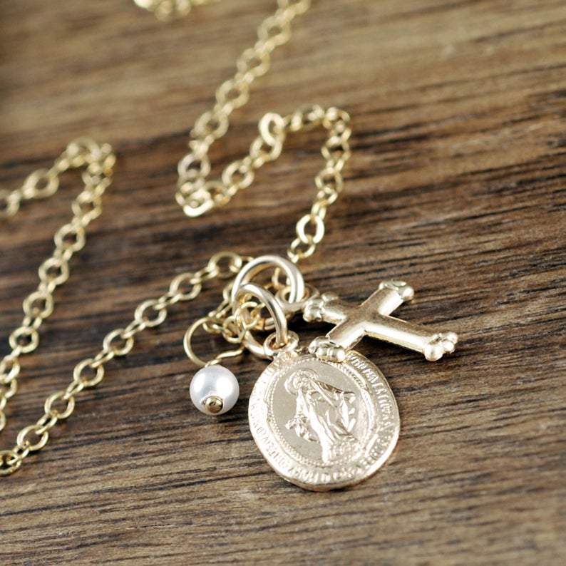 Dainty Miraculous Virgin Mary Necklace