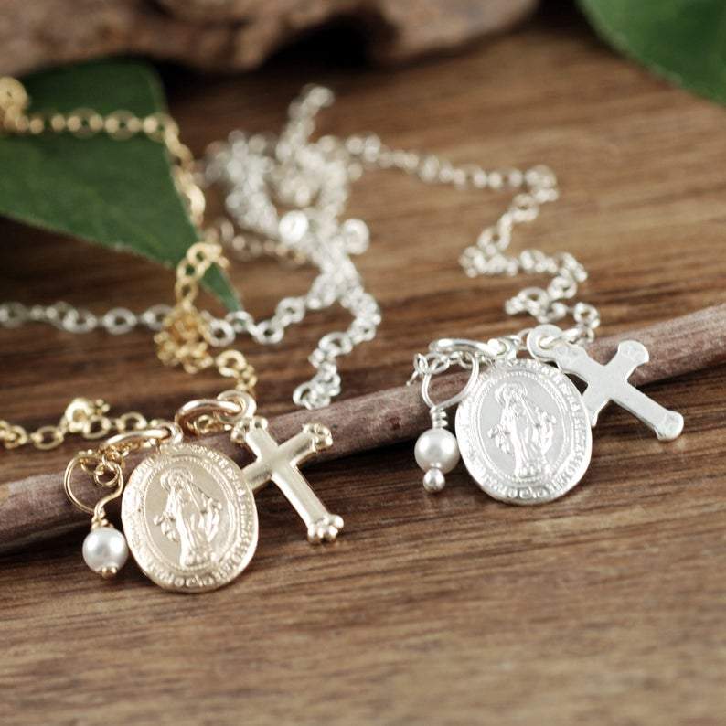 Dainty Miraculous Virgin Mary Necklace