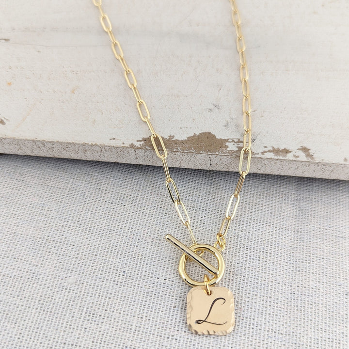 Personalized Square Initial Necklace