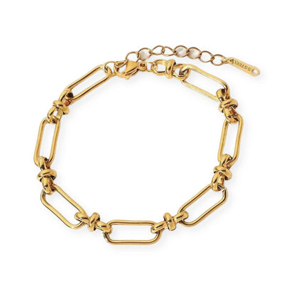 18K Large Oval Link Bracelet