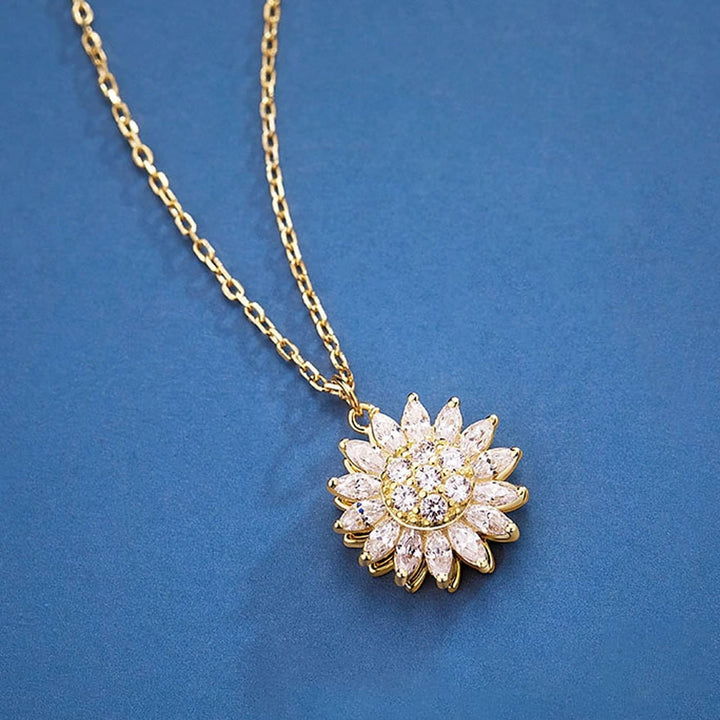 Sunflower Spinner Necklace