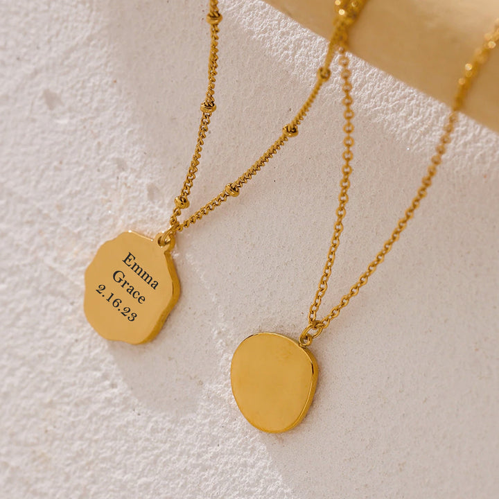 Baby Foot Hand Print Pendant Necklace