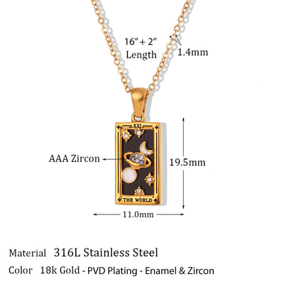 Tarot Card Necklace