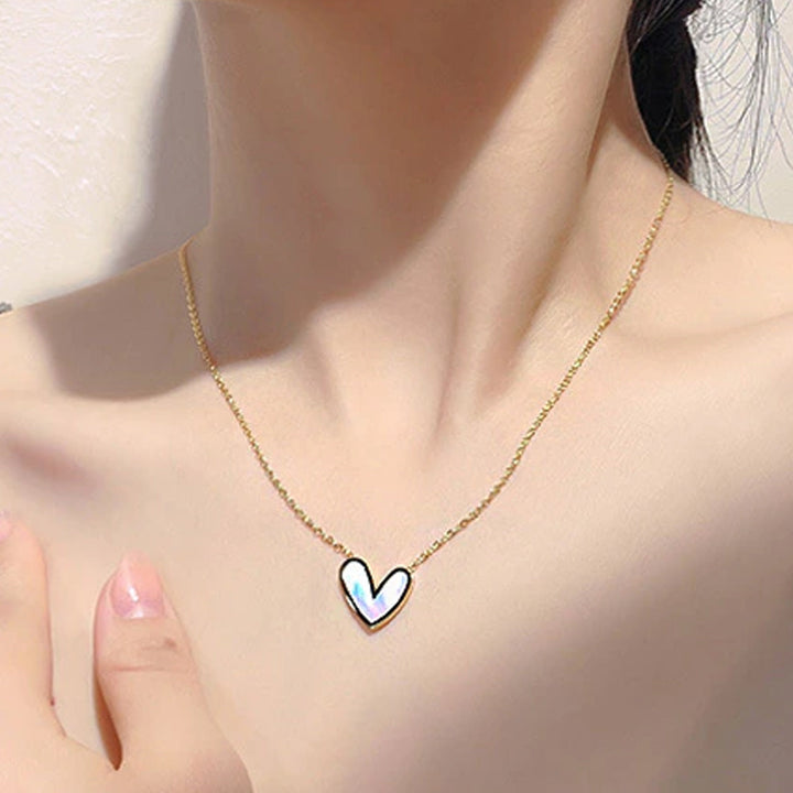 Sofia Mother of Pearl Heart Necklace