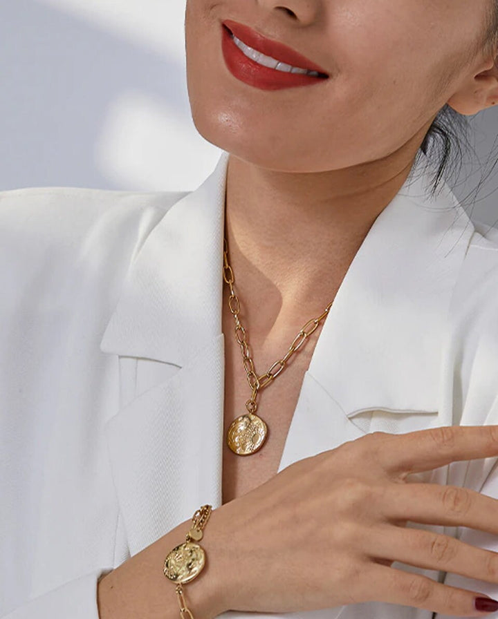 Celeste Sun Moon & Stars Bracelet and Necklace