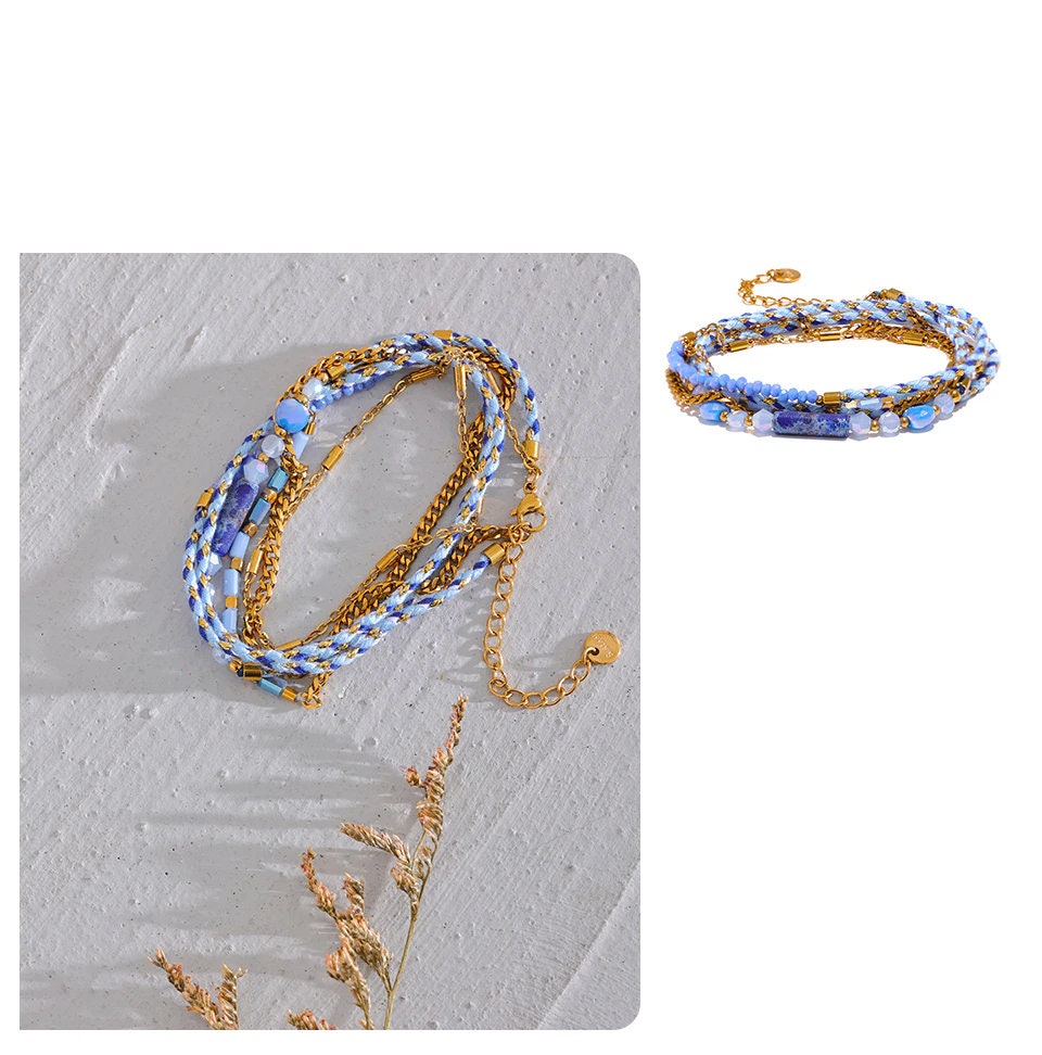 Mila Blue Wrap Bracelet