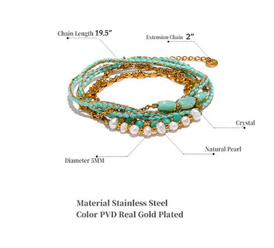 Mila Green Wrap Bracelet