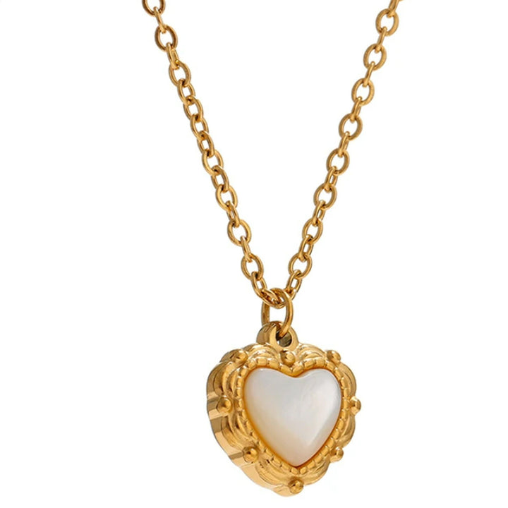 Evelyn Ornate Heart Necklace