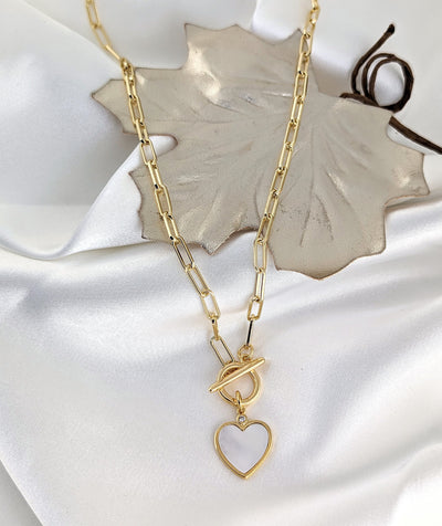 Finola Gold Heart Necklace