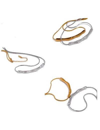 Eloise Curved Bar Necklace