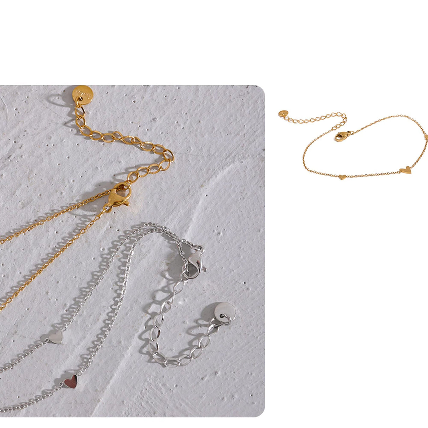 Dori 18K LOVE Anklet