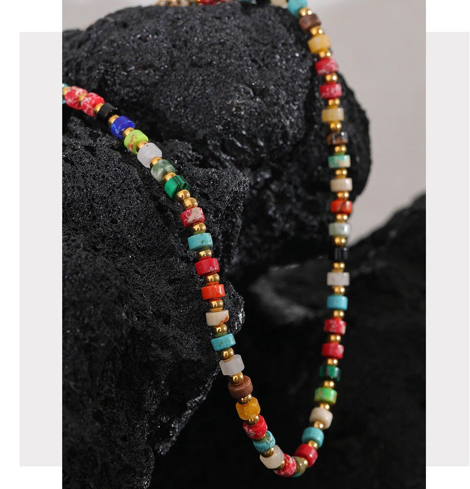 Valentina Natural Stone Necklace