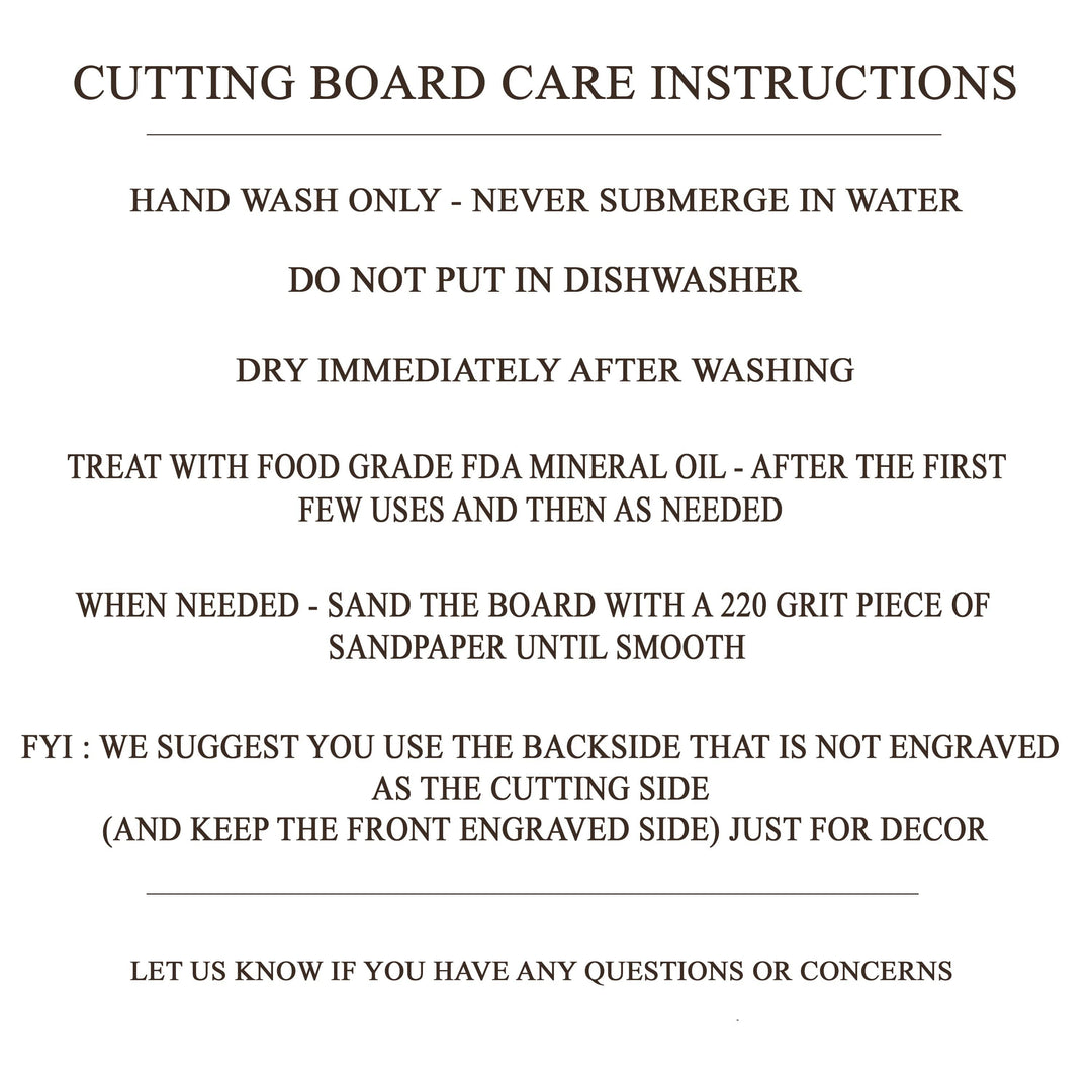 Personalized Cutting Board.