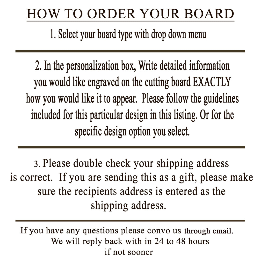 Personalized Recipe Cutting Board.