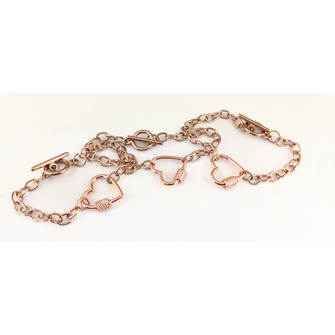 Carabiner Heart Bracelet.