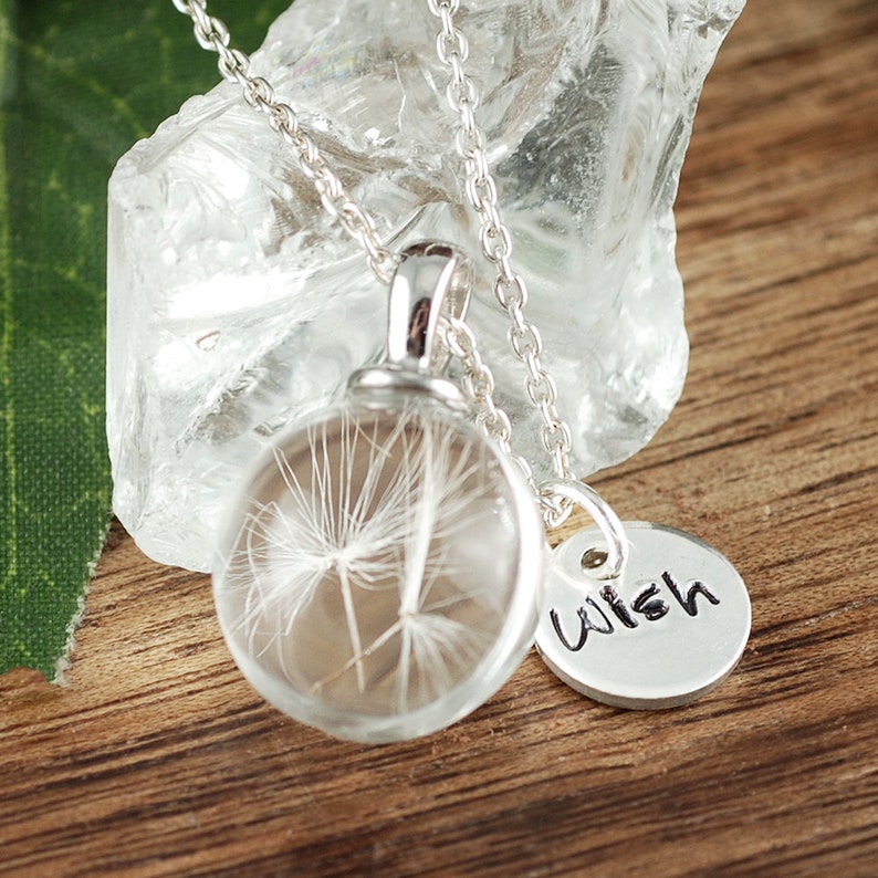 Dandelion Seed Necklace.