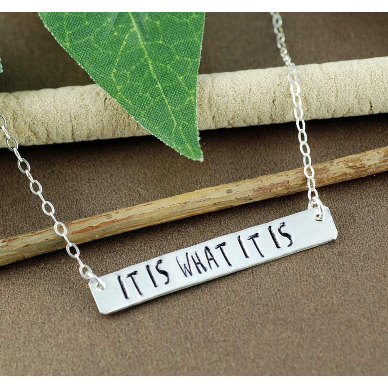 Personalized Bar Necklace.