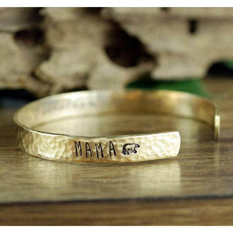 Mama Bear Cuff Bracelet.