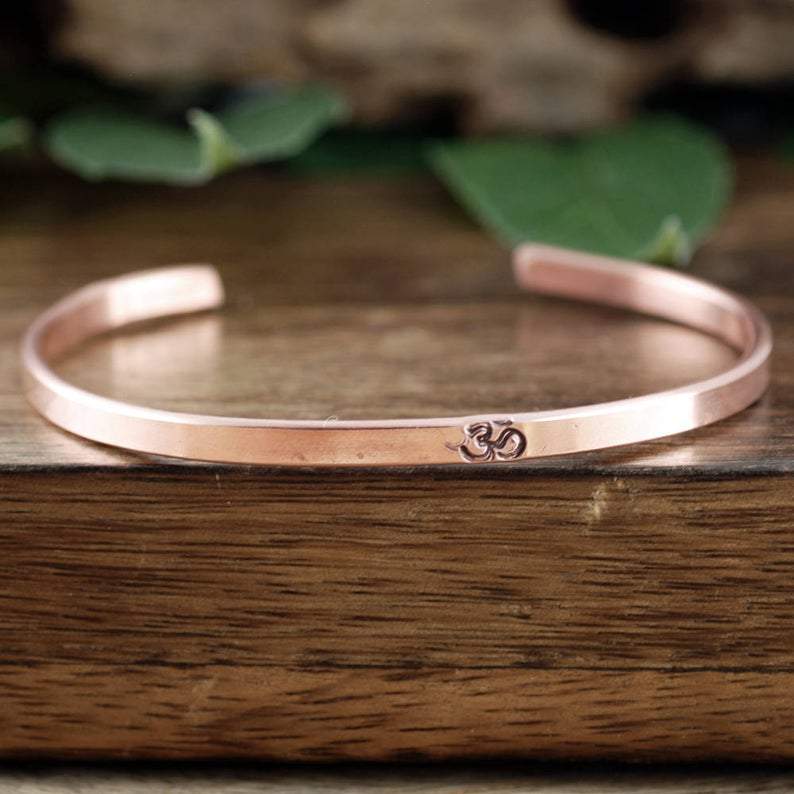 Silver Lotus Cuff Bracelet.