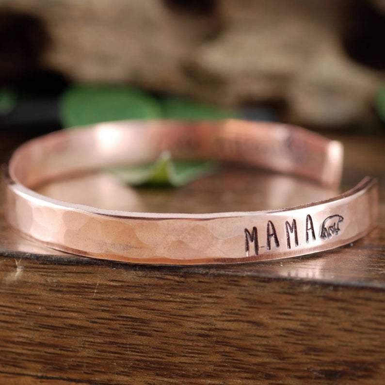 Mama Bear Cuff Bracelet.