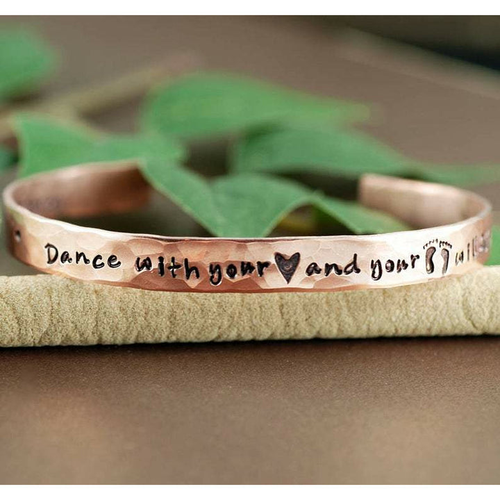 Personalized Dance Cuff Bracelet.
