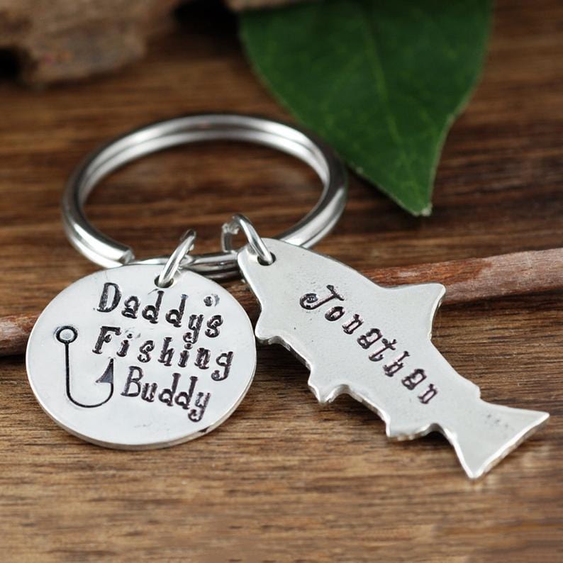Daddy's Fishing Buddy Keychain.