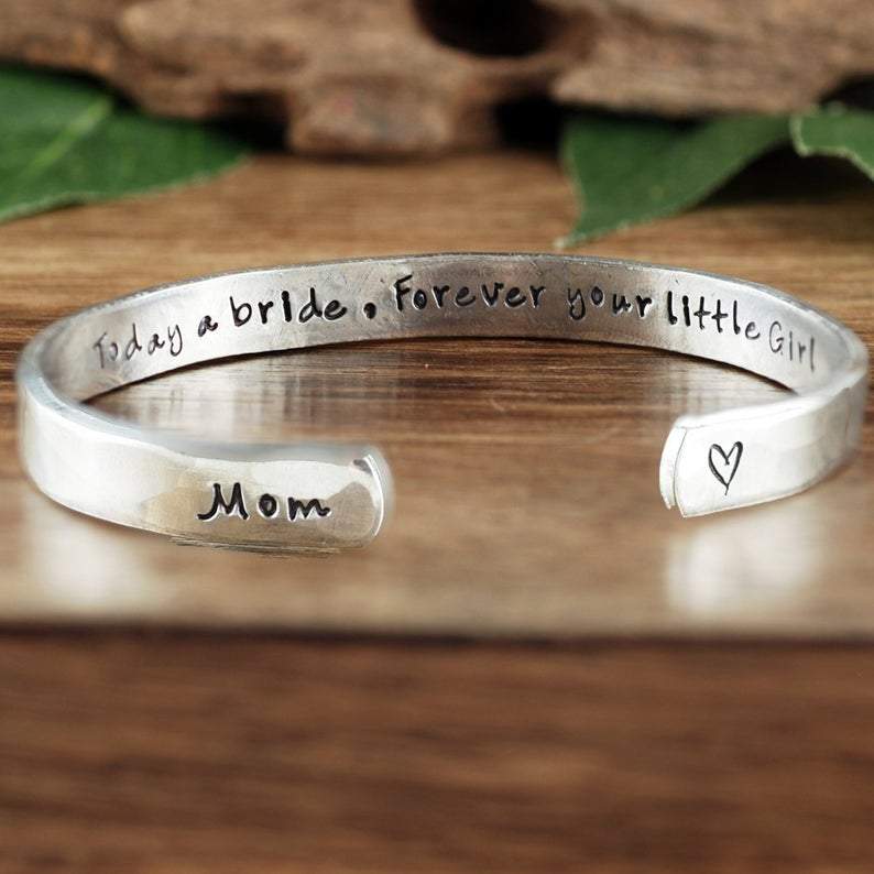 Mother of the Bride Cuff Bracelet.