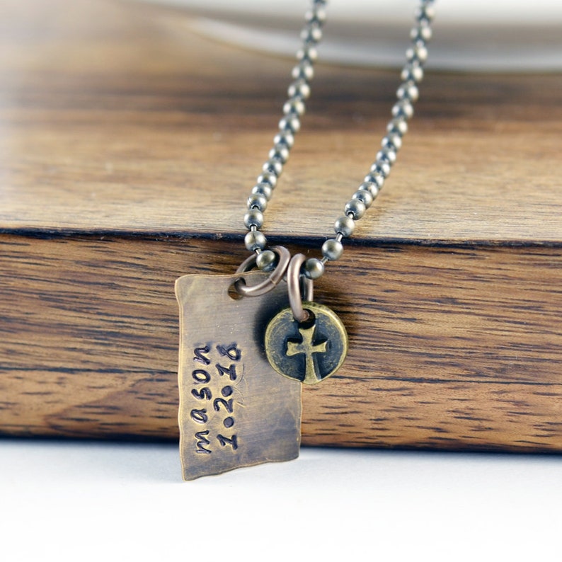 Personalized Dads Necklace.