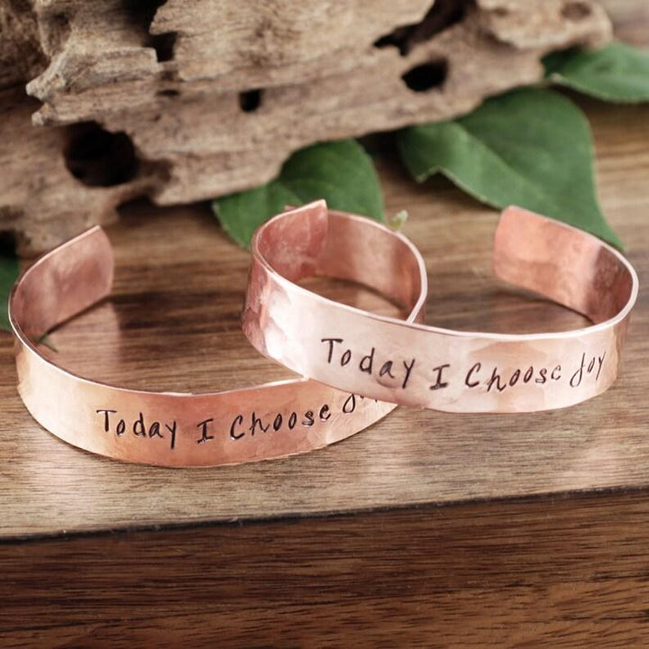 Today I Choose Joy Cuff Bracelet.