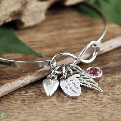 Forever in my Heart Memorial Infinity Bracelet.