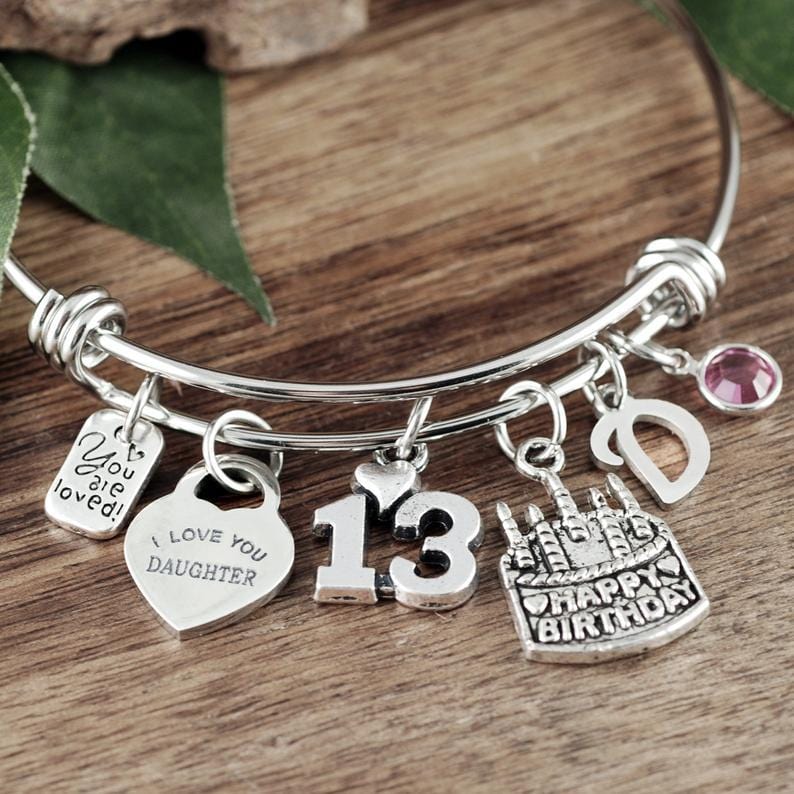 13th Birthday Girl Bracelet Gift.