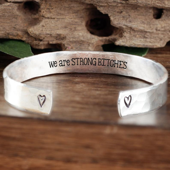We are best friends because everyone else SUCKS - Cuff Bracelet.