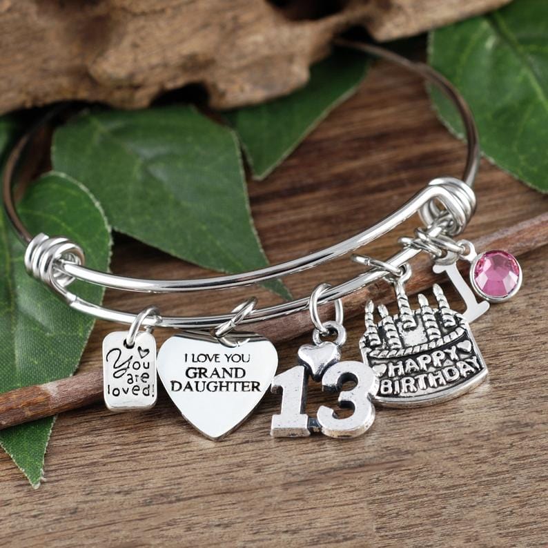 13th Birthday Girl Bracelet Gift.