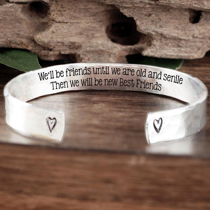 We are best friends because everyone else SUCKS - Cuff Bracelet.