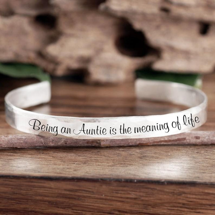 Being a Grandma is the meaning of life Cuff Bracelet.