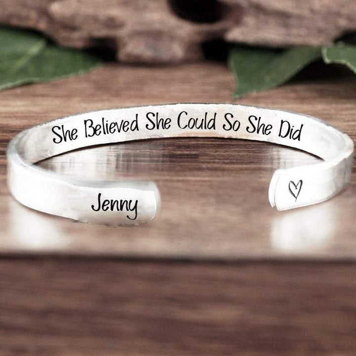 She believed she could so she did Cuff Bracelet.