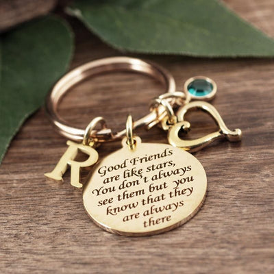 Good friends are like stars, Friendship Keychain.