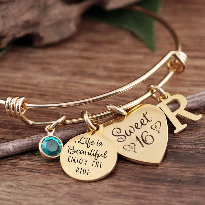 Sweet 16 Bracelet for Daughter - Life is Beautiful.