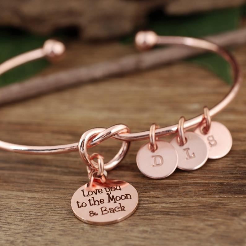 Love you to the Moon & Back Knot Bracelet.