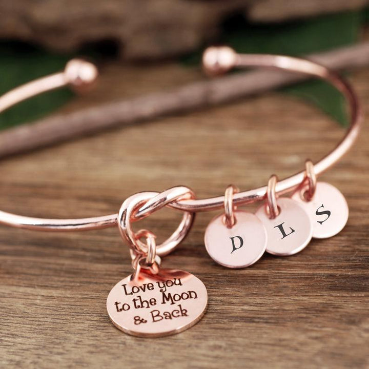 Love you to the Moon & Back Knot Bracelet.