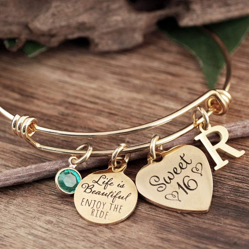 Sweet 16 Bracelet for Daughter - Life is Beautiful.