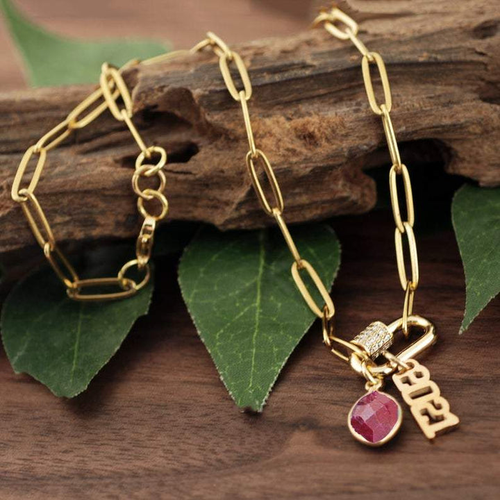 Graduation Carabiner Link Necklace.