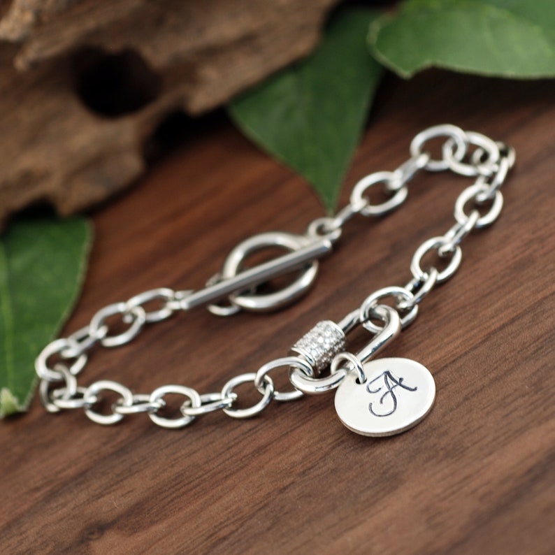 Personalized Carabiner Chain Link Necklace.