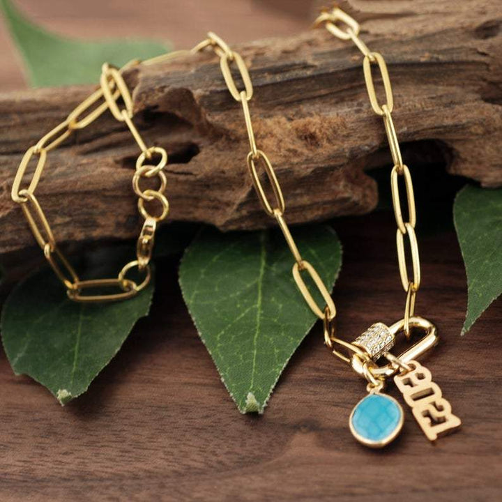 Graduation Carabiner Link Necklace.