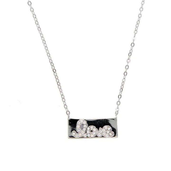Sterling Silver Love Necklace.