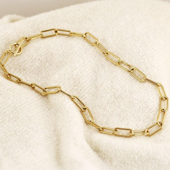 Large Link Chain Necklace.