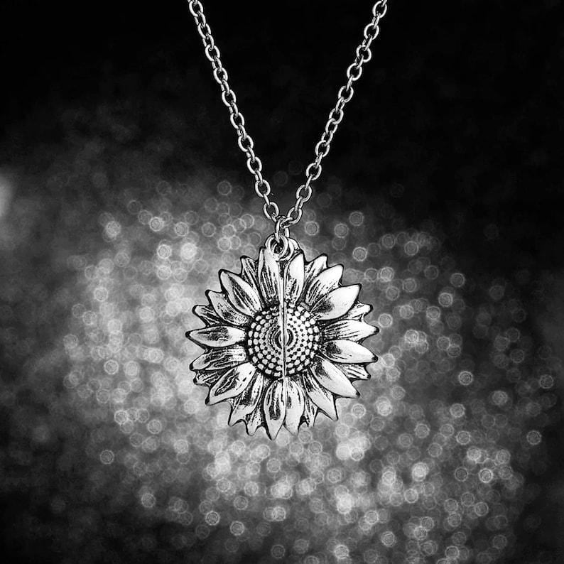 You are my Sunshine - Sunflower Necklace.