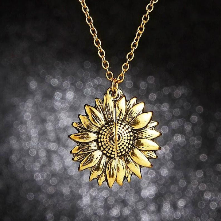 You are my Sunshine - Sunflower Necklace.