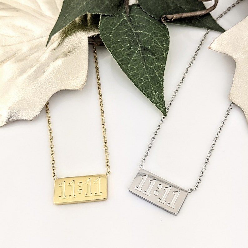 Gold 11:11 Necklace.
